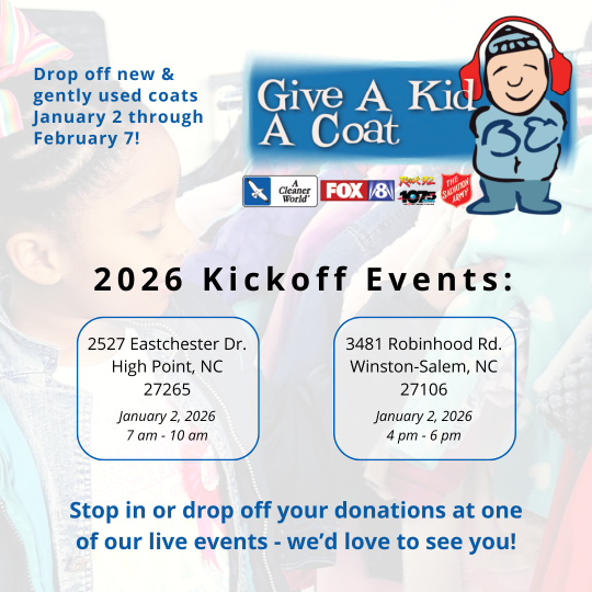 Give A Kid A Coat 2026 Kickoff Events Announced